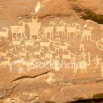 Indian Petroglyph - Hunter's Panel
