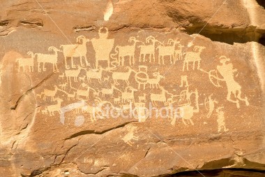 Indian Petroglyph Stock Image Indian Petroglyph Stock Image