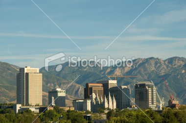 Downtown Salt Lake City, Utah Skyline Stock Image Downtown Salt Lake City, Utah Skyline Stock Image