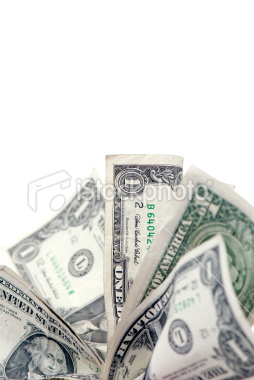 Stock Photo: Fan of Dollar Bills Stock Photo: Fan of Dollar Bills